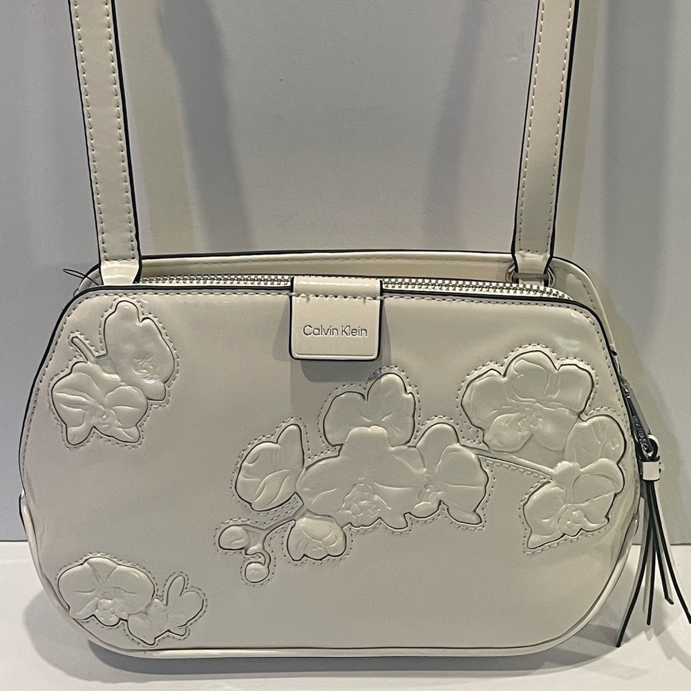 Calvin Klein Audrey Floral Emboss Crossbody Bag